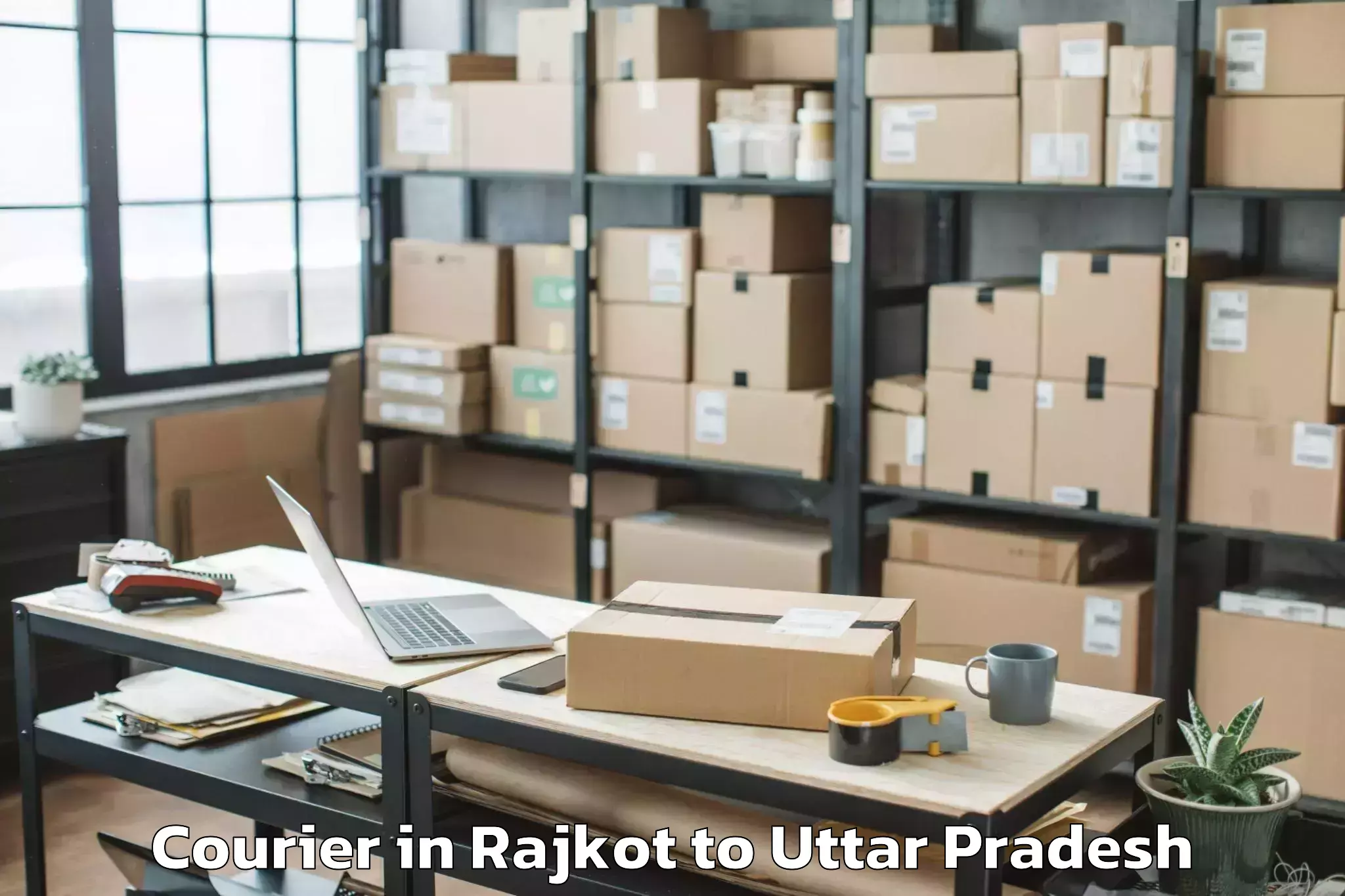 Top Rajkot to Gonda City Courier Available